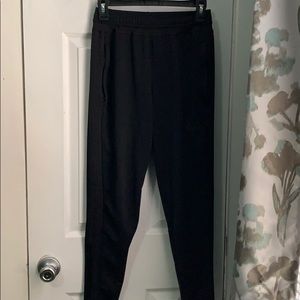 All black adidas pants